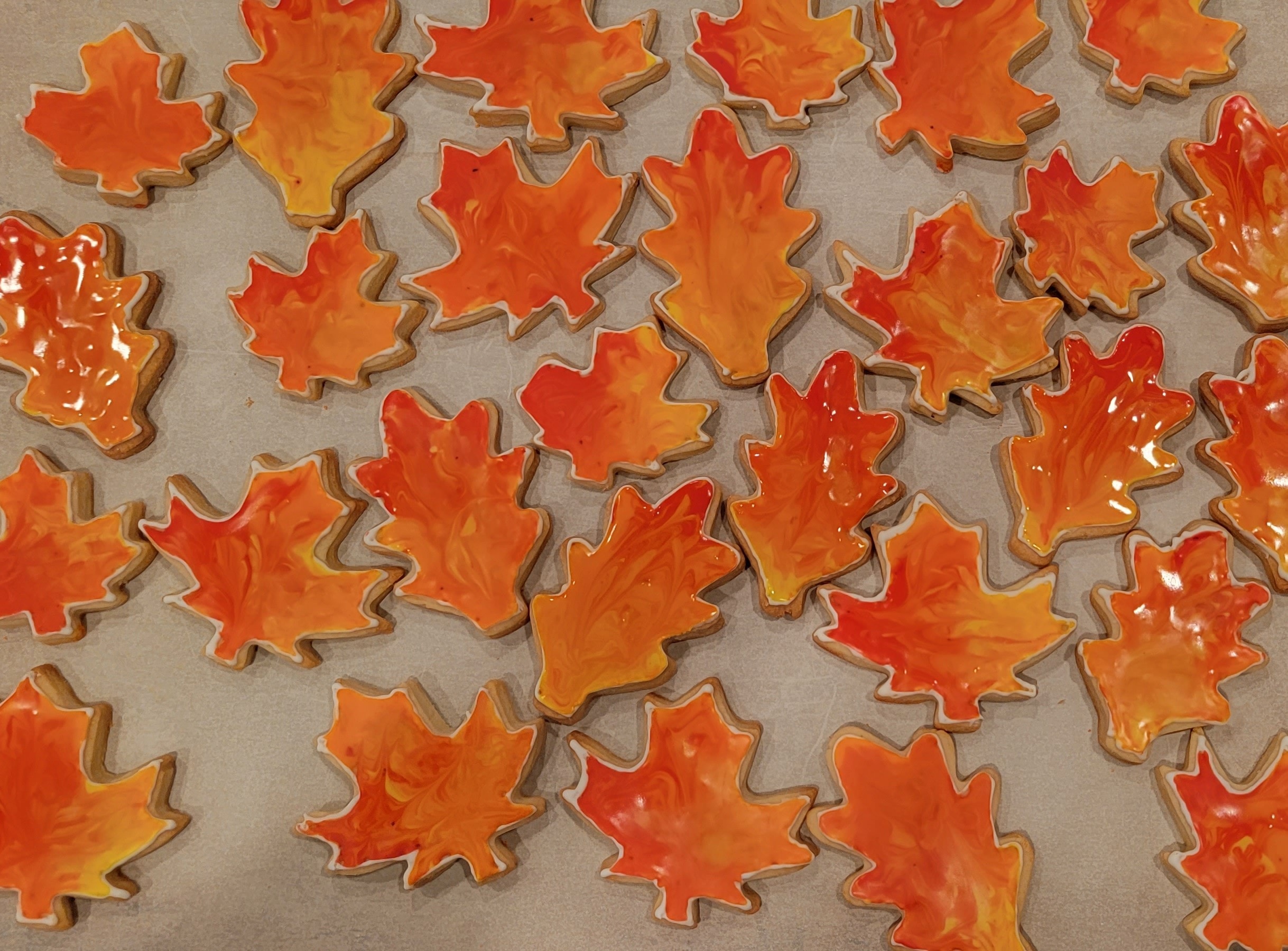 Pastel decorated sugar cookies with royal icing